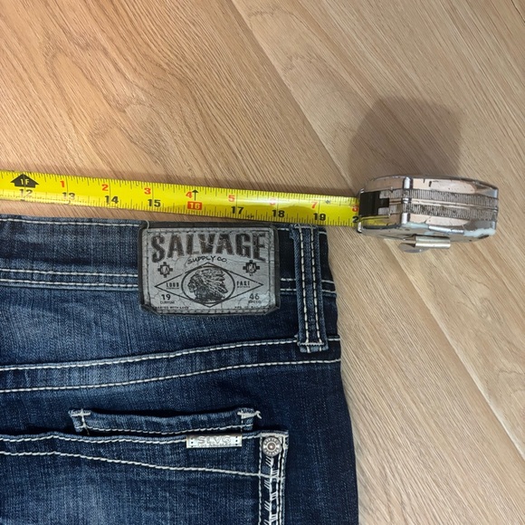 Salvage x Buckle Jeans Mayhem Boot Mens 38L Stretch Denim Dark Wash - Picture 8 of 9
